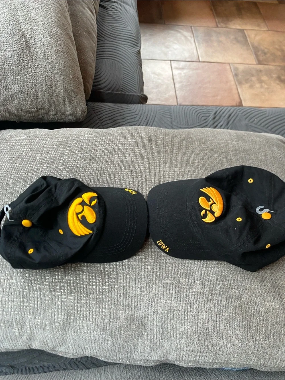 Captivating Iowa  Hawkeyes Black & Gold Embroidered Cap Bundle